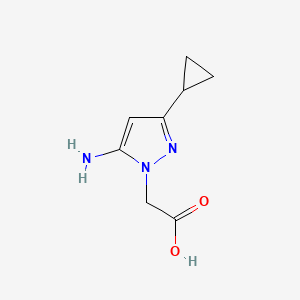 (5-amino-3-cyclopropyl-1H-pyrazol-1-yl)acetic acid