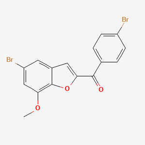 (5-bromo-7-methoxy-1-benzofuran-2-yl)(4-bromophenyl)methanone