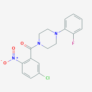 (5-chloro-2-nitrophenyl)[4-(2-fluorophenyl)piperazino]methanone