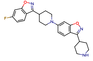 6-[4-(6-Fluoro-1,2-benzisoxazol-3-yl)-1-piperidinyl]-3-(4-piperidinyl)-1,2-benzisoxazole