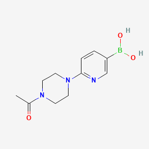 (6-(4-Acetylpiperazin-1-yl)pyridin-3-yl)boronic acid