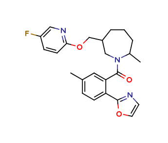 [6-(5-Fluoro-pyridin-2-yloxymethyl)-2-methyl-azepan-1-yl]-(5-methyl-2-oxazol-2-yl-phenyl)-methanone