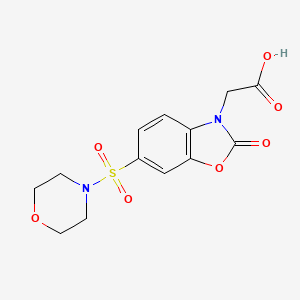 [6-(morpholin-4-ylsulfonyl)-2-oxo-1,3-benzoxazol-3(2H)-yl]acetic acid