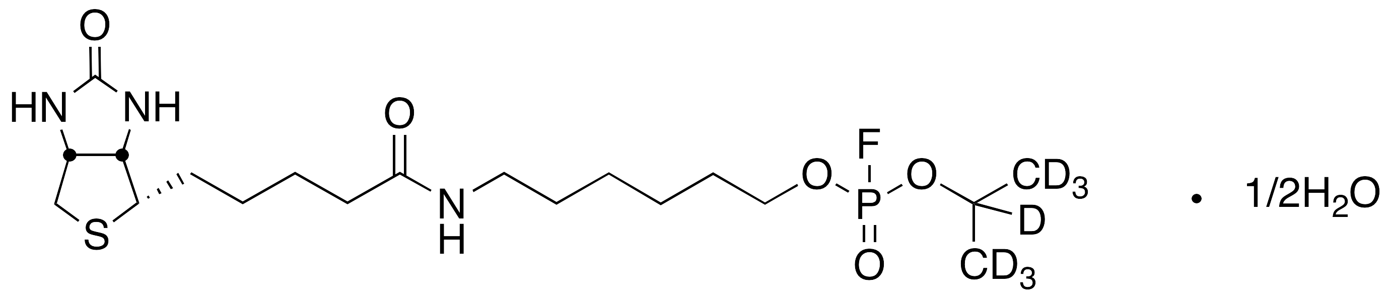 6-N-Biotinylaminohexyl Isopropyl-d7 Phosphorofluoridate, Hemihydrate