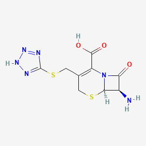 (6R-trans)-7-Amino-8-oxo-3-[(1H-tetrazol-5-ylthio)methyl]-5-thia-1-azabicyclo[4.2.0]oct-2-ene-2-carb