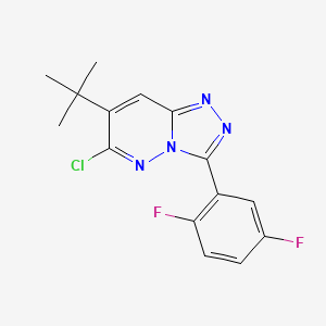 7-tert-Butyl-6-chloro-3-(2,5-difluorophenyl)-1,2,4-triazolo[4,3-b]pyridazine