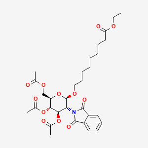 8-Ethoxycarbonyloctyl-(3,4,6-tri-O-acetyl-2-deoxy-2-phthalimido-β-D-glucopyranoside