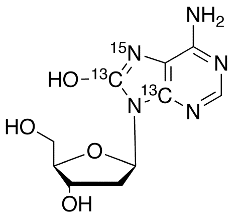 8-Oxo-2’-deoxyadenosine-13C2,15N