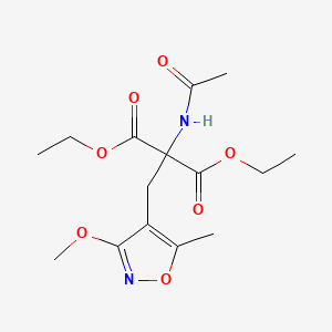 (Acetylamino)[(3-methoxy-5-methyl-4-isoxazolyl)methyl]propanedioic Acid Diethyl Ester