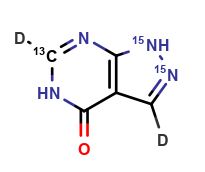 Allopurinol-13C,15N2, D2