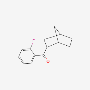 {Bicyclo[2.2.1]heptan-2-yl}(2-fluorophenyl)methanone