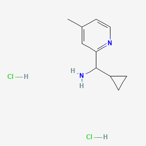 [Cyclopropyl(4-methylpyridin-2-yl)methyl]amine dihydrochloride