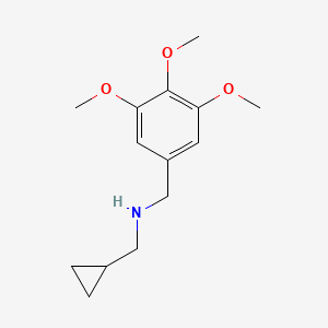 (Cyclopropylmethyl)[(3,4,5-trimethoxyphenyl)methyl]amine