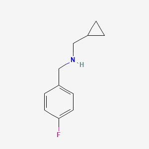 (Cyclopropylmethyl)[(4-fluorophenyl)methyl]amine