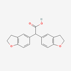 Di-2,3-dihydro-1-benzofuran-5-ylacetic acid