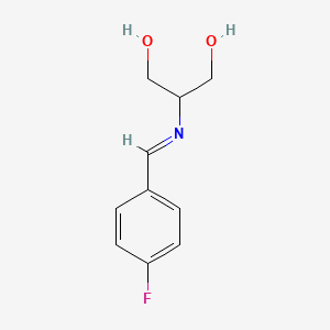 (E)-2-(4-Fluorobenzylideneamino)propane-1,3-diol