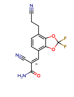 (E)-2-cyano-3-(7-(2-cyanoethyl)-2,2-difluorobenzo[d][1,3]dioxol-4-yl)acrylamide