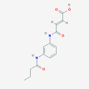 (E)-4-[3-(butyrylamino)anilino]-4-oxo-2-butenoic acid