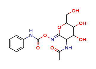 (E)-O-(2-Acetamido-2-deoxy-D-glucopyranosylidene)amino N-Phenylcarbamate