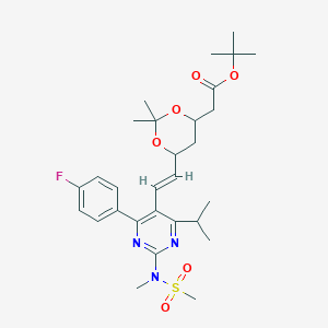 (E)-tert-Butyl 2-(6-(2-(4-(4-fluorophenyl)-6-isopropyl-2-(N-methylmethylsulfonamido)pyrimidin-5-yl)vinyl)-2,2-dimethyl-1,3-dioxan-4-yl)acetate