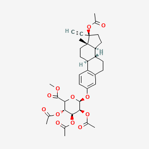 Ethynyl Estradiol 17-Acetate-β-(2',3',4'-Tri-O-acetyl)-β-D-glucuronide Methyl Ester