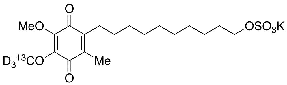 Idebenone Sulfate-13C,d3 Potassium Salt
