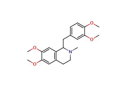Isoquinoline, 1-[(3,4-dimethoxyphenyl)methyl]-1,2,3,4-tetrahydro-6,7-dimethoxy-2- methyl-