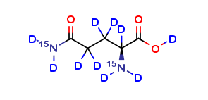 L-Glutamine-15N2, D10