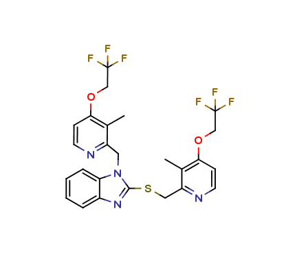 N-[3-Methyl-4-(2,2,2-trifluoroethoxy)-2-pyridinyl]methyl Lansoprazole Sulfide