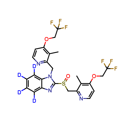 N-[3-Methyl-4-(2,2,2-trifluoroethoxy)-2-pyridinyl]methyl Lansoprazole-d4