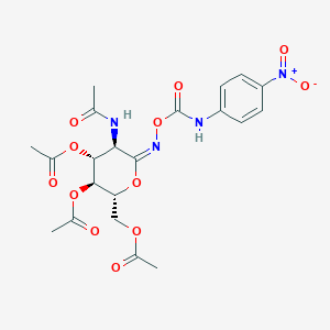 O-(2-Acetamido-2-deoxy-3,4,6-tri-o-acetyl-D-glucopyranosylidene)amino N-(4-nitrophenyl)carbamate