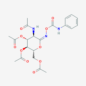 O-(2-Acetamido-3,4,6-tri-O-acetyl-D-glucopyranosylidene)amino N-phenyl Carbamate (E/Z Mixture)