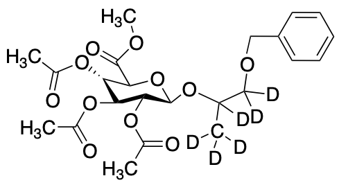 Propylene Glycol b-D-Glucopyranosiduronic Acid Benzyl Ester 2,3,4-Triacetate-d6