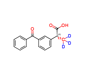 (R)-(-)-Ketoprofen-13C,d3