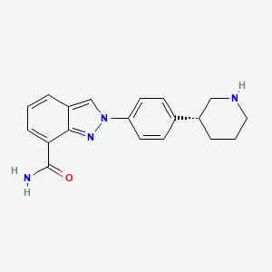 (R)-2-(4-(piperidin-3-yl)phenyl)-2H-indazole-7-carboxamide