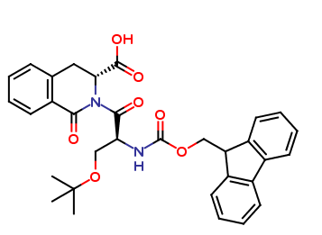 (R)-2-(N-(((9H-Fluoren-9-yl)methoxy)carbonyl)-O-(tert-butyl)- L-seryl)-1-oxo-1,2,3,4-tetrahydroisoquinoline-3-carboxylic Acid