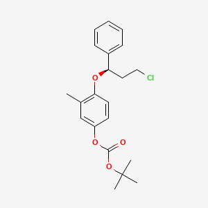 (R)-3-Chloro-1-phenyl-1-[2-methyl-4-[(tert-butoxycarbonyl)oxy]phenoxy] propane