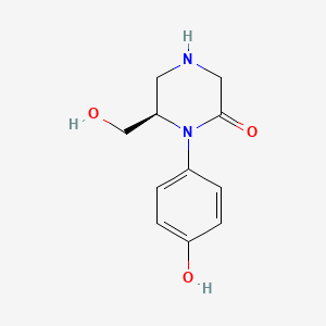 (R)-6-Hydroxymethyl-1-(4-hydroxy-phenyl)-piperazin-2-one