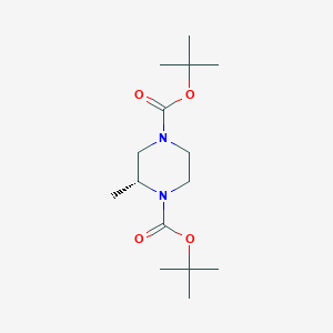 (R)-Di-tert-butyl 2-methylpiperazine-1,4-dicarboxylate