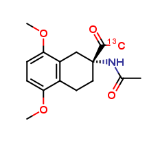 (R)-N-(2-acetyl-1,2,3,4-tetrahydro-5,8-dimethoxy-2-naphthalenyl)-acetamide-13C