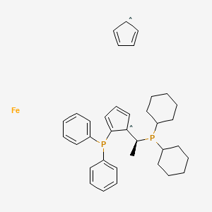 (S)-(+)-1-[(R)-2-(Diphenylphosphino)ferrocenyl]ethyldicyclohexylphosphine [(S)-(R)-Josiphos]