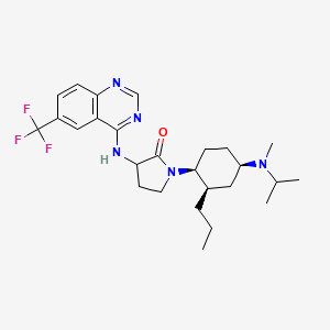 (S)-1-((1S,2R,4R)-4-(isopropyl(methyl)amino)-2-propylcyclohexyl)-3-((6-(trifluoromethyl)quinazolin-4