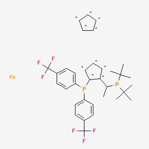 (S)-1-[(RP)-2-[Bis[4-(trifluoromethyl)phenyl]phosphino]ferrocenyl]ethyldi-tert-butylphosphine