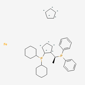 (S)-1-[(Rp)-2-(Dicyclohexylphosphino)ferrocenylethyl]diphenylphosphine