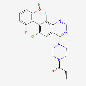 (S)-1-(4-(6-chloro-8-fluoro-7-(2-fluoro-6-hydroxyphenyl)quinazolin-4-yl)piperazin-1-yl)prop-2-en-1-one