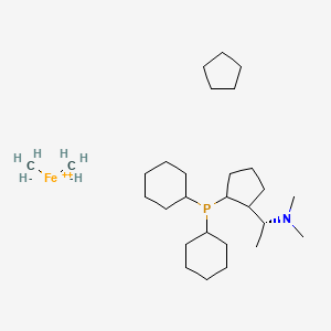(S)-1-(Dicyclohexylphosphino)-2-[(R)-1-(dimethylamino)ethyl]ferrocene