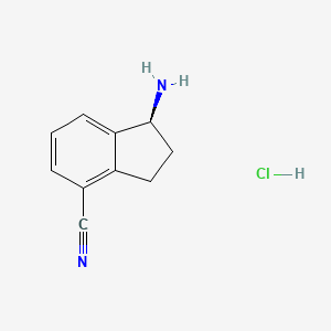 (S)-1-amino-2,3-dihydro-1h-indene-4-carbonitrile hydrochloride