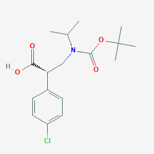 (S)-3-[(tert-Butoxycarbonyl)(isopropyl)amino]-2-(4-chlorophenyl)propanoic acid