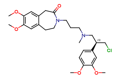 (S)-3-(3-((3-chloro-2-(3,4-dimethoxyphenyl)propyl)(methyl)amino)propyl)-7,8-dimethoxy-4,5-dihydro-1H
