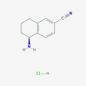 (S)-5-amino-5,6,7,8-tetrahydronaphthalene-2-carbonitrile hydrochloride